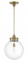 Norwell 4801-AN-CL - Emma 1-Light Glass Pendant