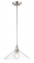 Norwell 6331-PNBN-CL - Charis Single Light Pendant