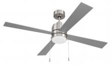 Craftmade MCY52BNK4-PC - 52" McCoy 4-Blade w/ Pull Chain in Brushed Polished Nickel w/ Brushed Nickel Blades