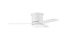 Craftmade CLE44W3 - 44" Hugger Ceiling Fan w/Blades & LED Light Kit, Damp Rated