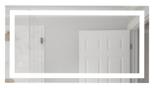 Craftmade MIR104-W - 60" x 32" x 1.8" Rectangle LED Mirror, defogger & dimmer, 3000K/4000K/5000K