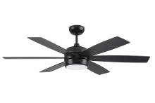 Craftmade TRV52FB6 - 52" Ceiling Fan w/Blades & LED Light Kit, Damp Rated