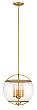Hinkley Merchant 3934HB - Medium Orb Pendant