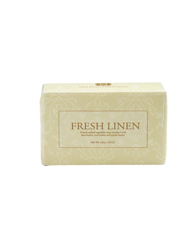 Hillhouse Naturals - fresh linen french milled soap