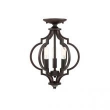 McManus Items M60055ORB - SAVOY/MERIDIAN - SEMI FLUSH BRONZE 3 LIGHT