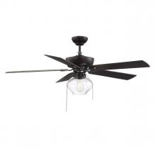 McManus Items M2009ORB - SAVOY/MERIDIAN - 5 BLADE FAN OILED BRONZE WITH LIGHT
