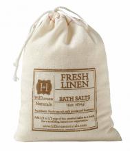 McManus Items Lnbsbg - Hillhouse Naturals - fresh linen bath salts in 16 oz. drawstring bag