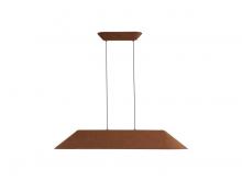 Golden 3133-LP43 CO-BK - Faroe 43" LED Linear Pendant in Coffee/Black