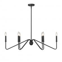 Golden 3690-LP NB - Kennedy Linear Pendant in Natural Black