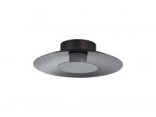 Golden 6400-FM12 GRA-GRA - Luma LED Flush Mount - 12" in Graphite with Graphite Shade