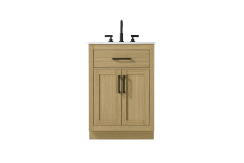 Elegant VF29724MHB - Alden 24 inch Single Bathroom Vanity in Honey Brown