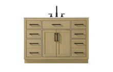 Elegant VF29748MHB - Alden 48 inch Single Bathroom Vanity in Honey Brown