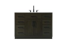 Elegant VF29748MMB - Alden 48 inch Single Bathroom Vanity in Mocha Brown