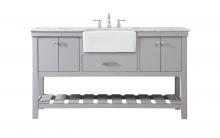 Elegant VF60160BK - 60 inch Single bathroom vanity in black