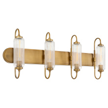Quorum 5015-4-47 - WHITMIRE 4 LIGHT VANITY - BRUSHED BRASS